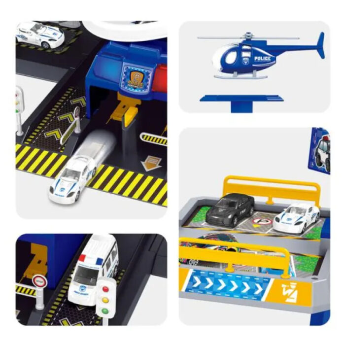 City Shuttle Fire Parking Playset Stand For kids - Image 10