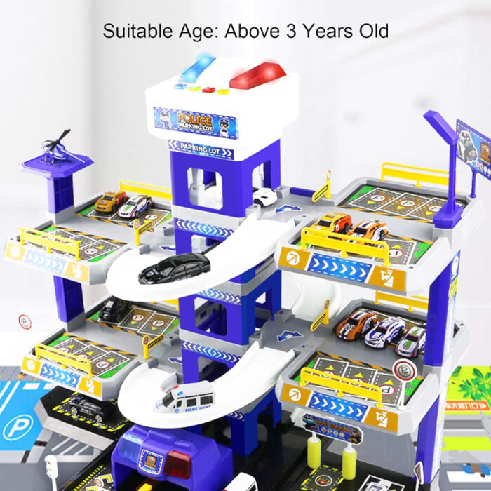 City Shuttle Fire Parking Playset Stand For kids - Image 7