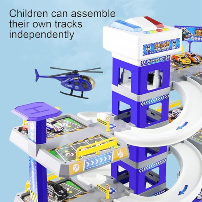 City Shuttle Fire Parking Playset Stand For kids - Image 6
