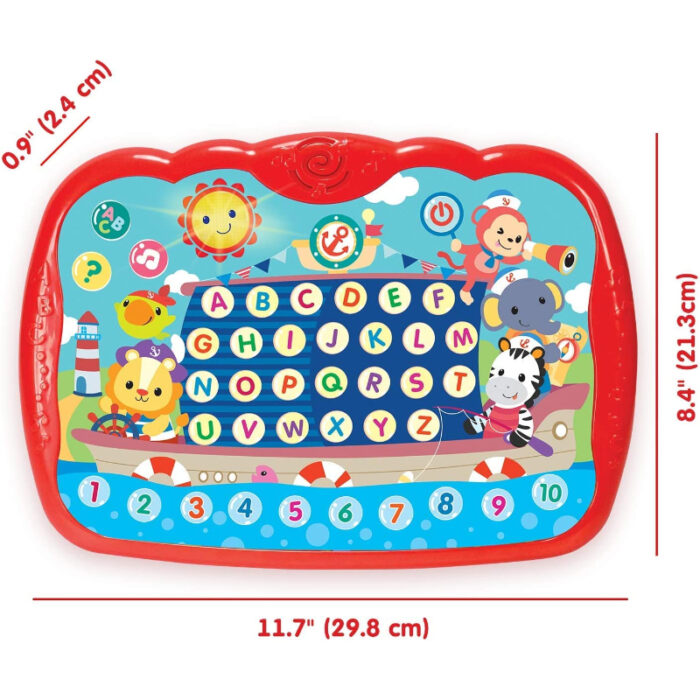 Preschool Educational Teaches Alphabet and Numbers with Lights Sound & Effects for Kids - Image 4