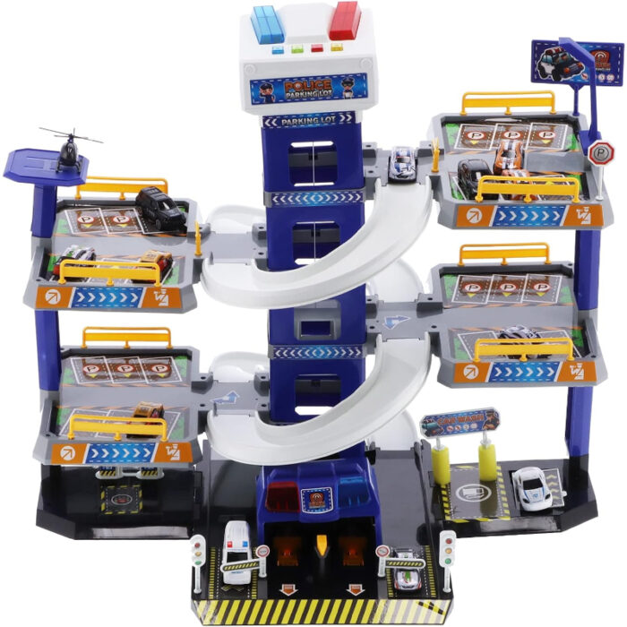 City Shuttle Fire Parking Playset Stand For kids - Image 9