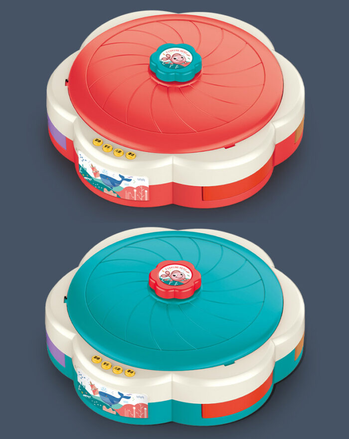 Fishing Multifunctional 3in1 Hero Magnetic Fish Game Electric Musical Rotating Board Kids Toy - Image 3