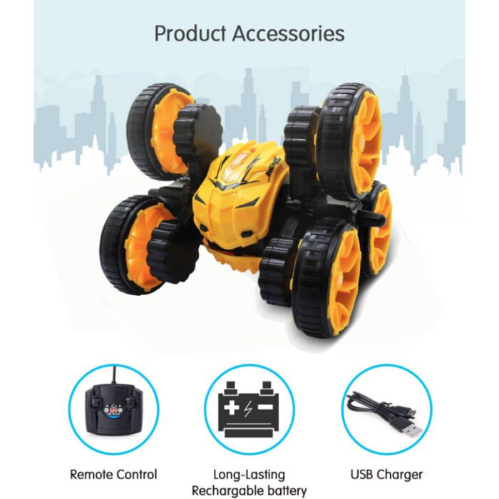 RC Stylish High Speed 360 Degree Rotatable Off-Road Stunt Flex Car - Image 4