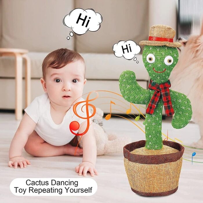 Electronic Rechargeable Shake Dancing Cactus Funny Singing Wriggle Dancing Educational Toy - Image 7