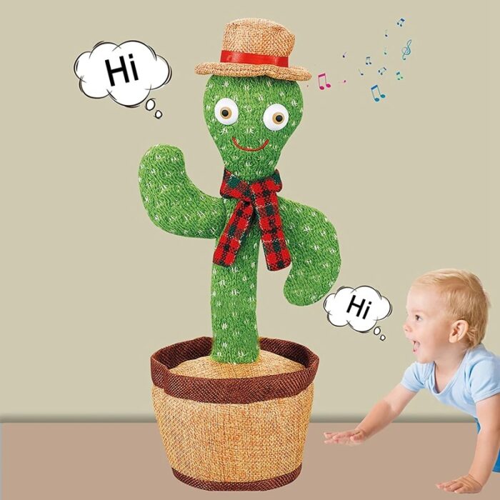 Electronic Rechargeable Shake Dancing Cactus Funny Singing Wriggle Dancing Educational Toy - Image 6