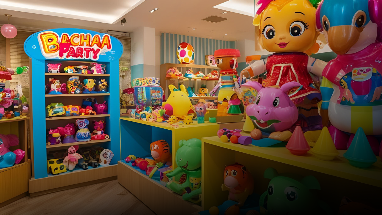 Bachaa Party Toys Store Hero Section Image
