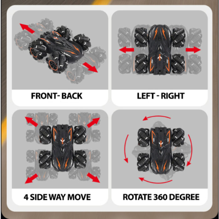 360-Degree RC Stunt Car With All-Round Mobility And Anti-Interference Function - Image 4