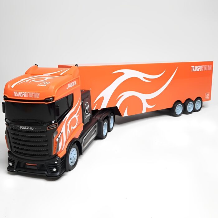 4 Channel 2.4GHz Remote Control 1:16 2WD Truck Trailer Toy For Kids - Image 4