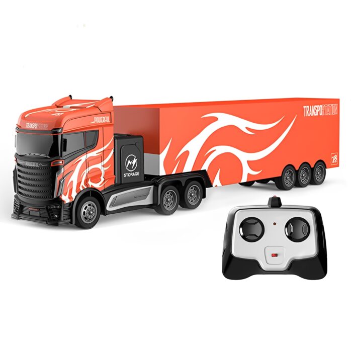 4 Channel 2.4GHz Remote Control 1:16 2WD Truck Trailer Toy For Kids - Image 7