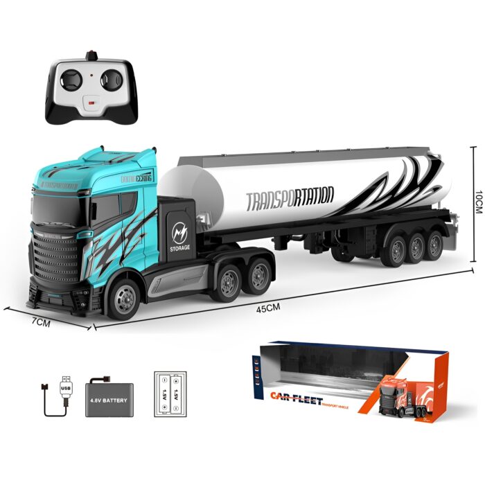 4 Channel 2.4GHz Remote Control 1:16 2WD Truck Trailer Toy For Kids - Image 9
