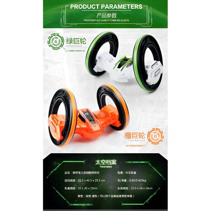 Radio Controlled Racing Stunt Car 360° Spins Vehicle For Kids - Image 6