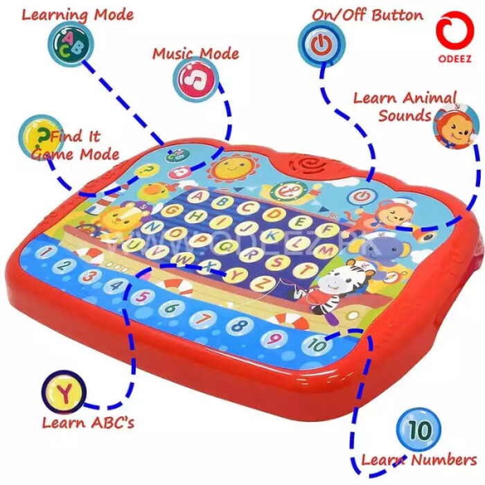 Preschool Educational Teaches Alphabet and Numbers with Lights Sound & Effects for Kids - Image 9