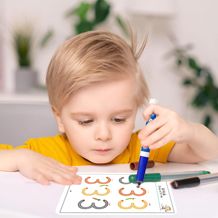 Reusable Magic Pen Control Workbook Set For Kids – Mastering Lines, Shapes, And Patterns In Handwriting And Drawing - Image 11