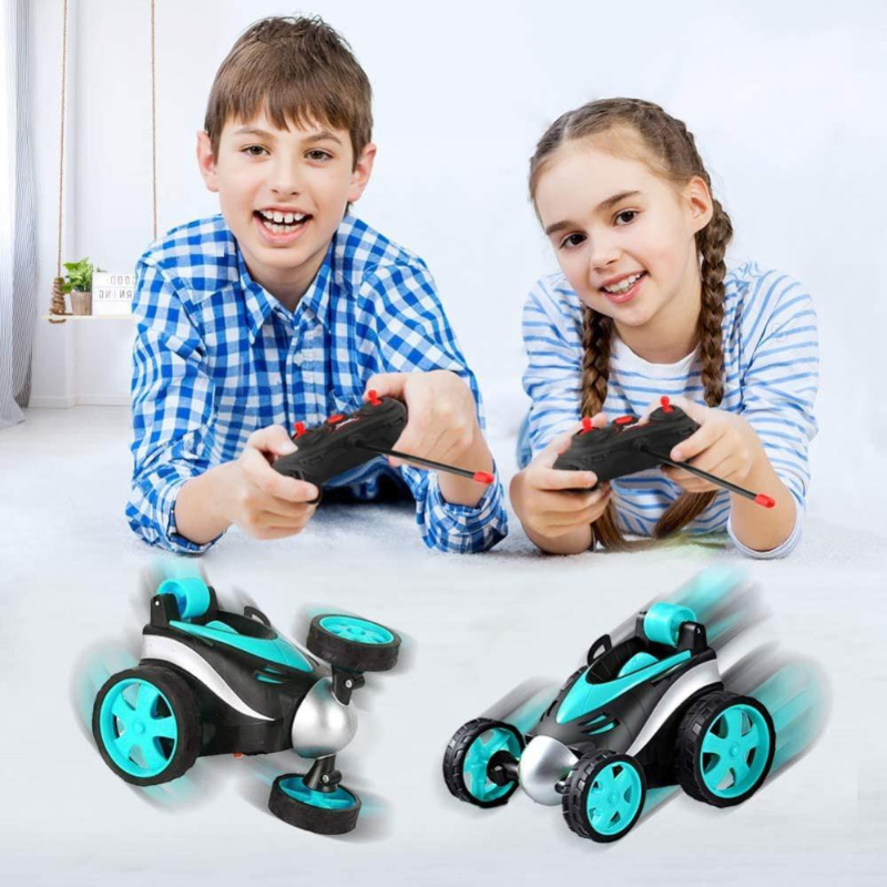360 Degree Rotating And Flipping Remote Control Mini Spinner Car Toy For Kids