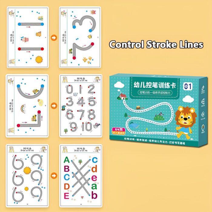 Reusable Magic Pen Control Workbook Set For Kids – Mastering Lines, Shapes, And Patterns In Handwriting And Drawing - Image 6