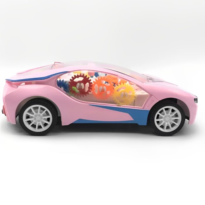 Futuristic Designed Remote-Controlled Toy Car With LED Light Gear Rotation - Image 5