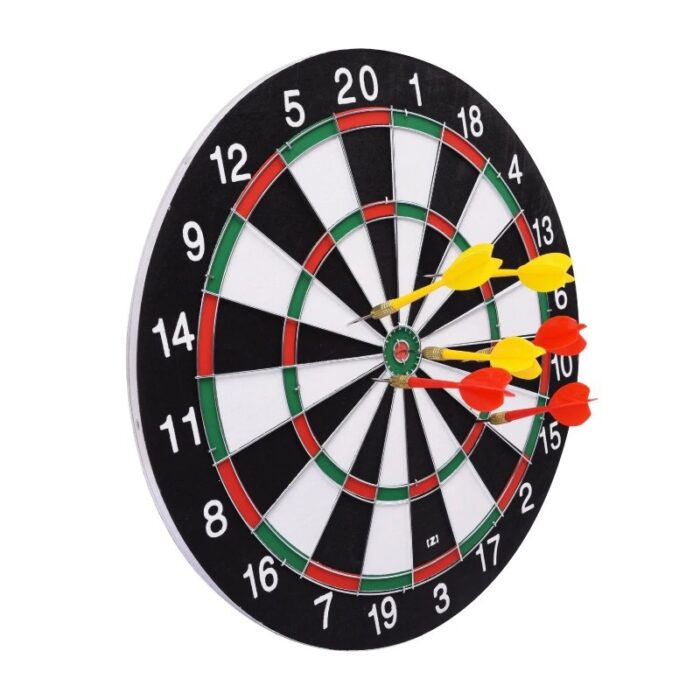 6 Darts & Darts Board Sports Exercise Double Sided Target Game