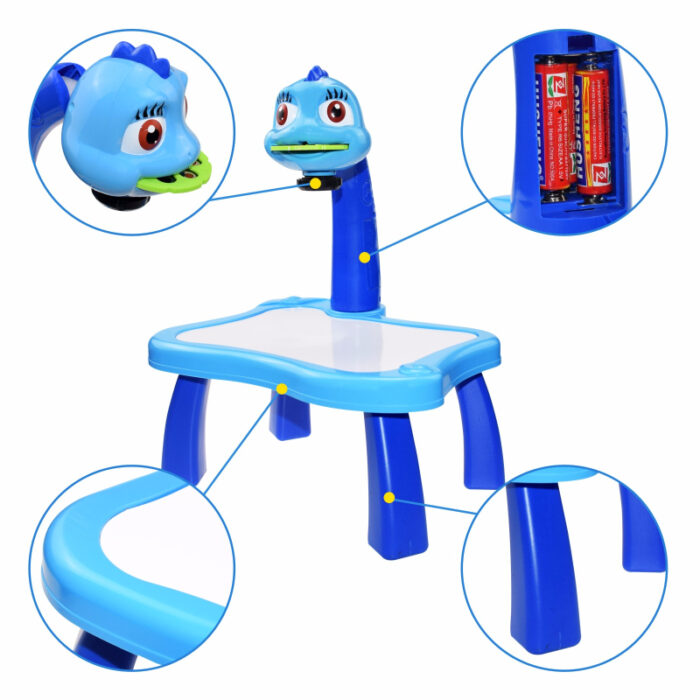 3-In-1 Frozen Creative Projection Painting Table For Kids Creative - Image 5