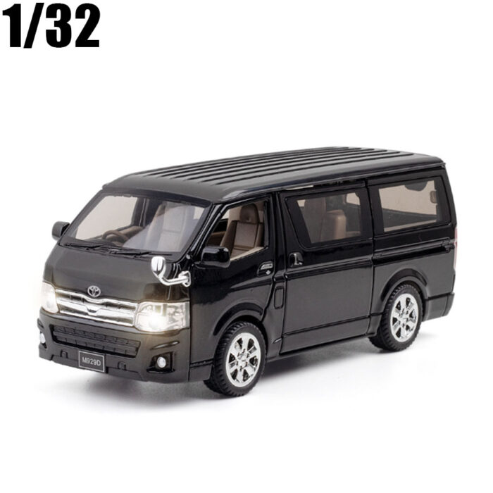 High Simulation 1:32 Toyota Hiace Alloy Die-Cast Model MPV Vehicle With Sound And Light - Image 3