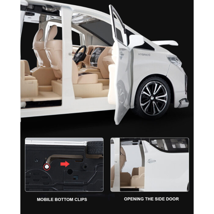 Dynamic Drive Explorer Alphard Feature-Packed Die-Cast Metal Model Car With Light And Sound - Image 4