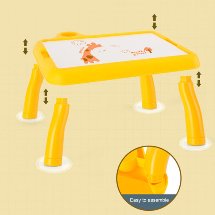 Projector Painting Desk Drawing Board Table With Projection Function Educational Toy For Kids - Image 7