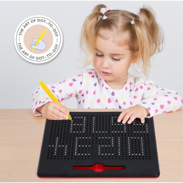 Educational Magnetic Beads Popping Drawing Board For Kids - Image 2