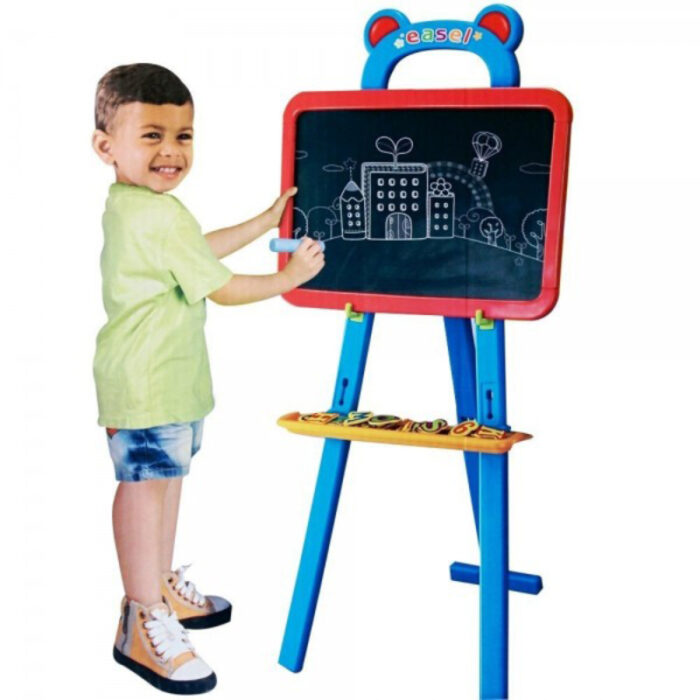 3 In 1 Hello Kitty Learning Easel With White Magnetic, Chalk And Paper Clip Board - Image 2