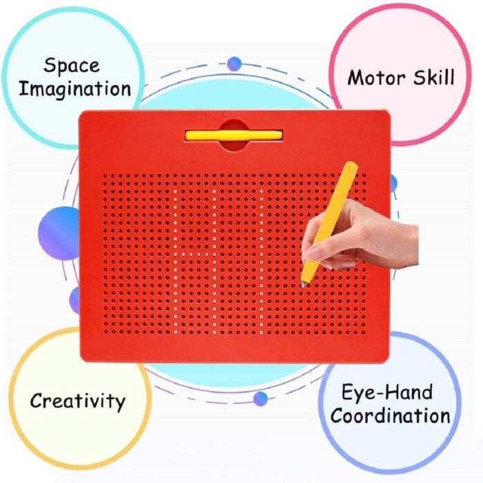 Educational Magnetic Beads Popping Drawing Board For Kids - Image 12