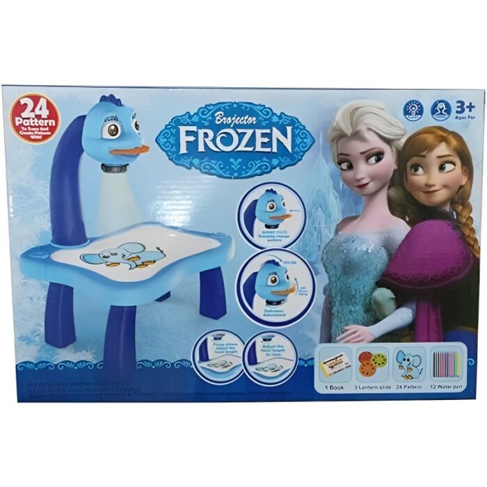 3-In-1 Frozen Creative Projection Painting Table For Kids Creative - Image 3