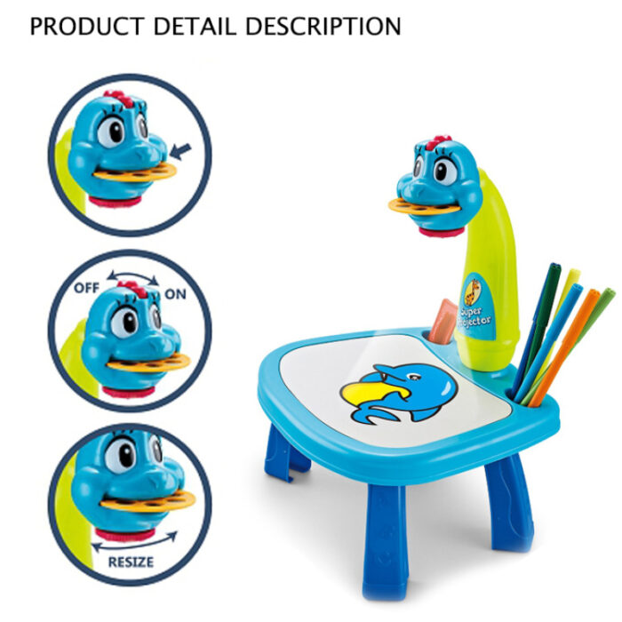 Detachable Stylish Projection Drawing Table For Early Learning - Image 8