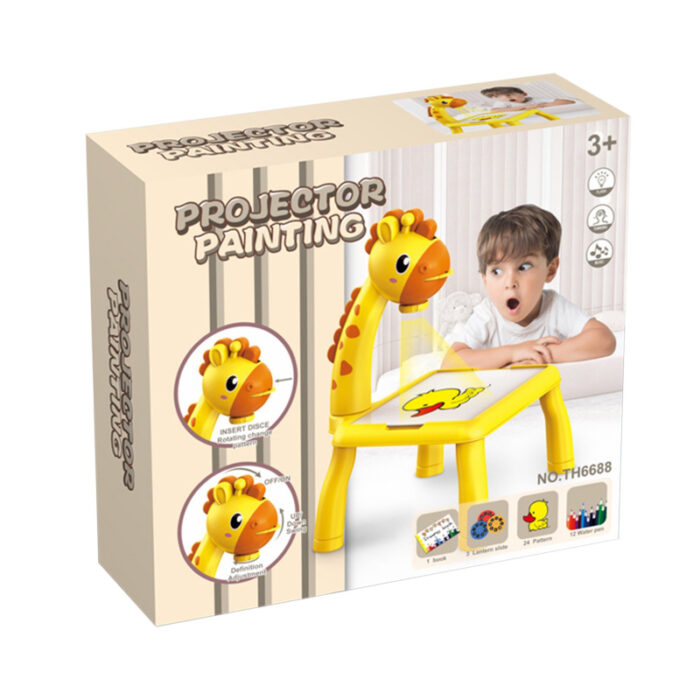Projector Painting Desk Drawing Board Table With Projection Function Educational Toy For Kids - Image 6