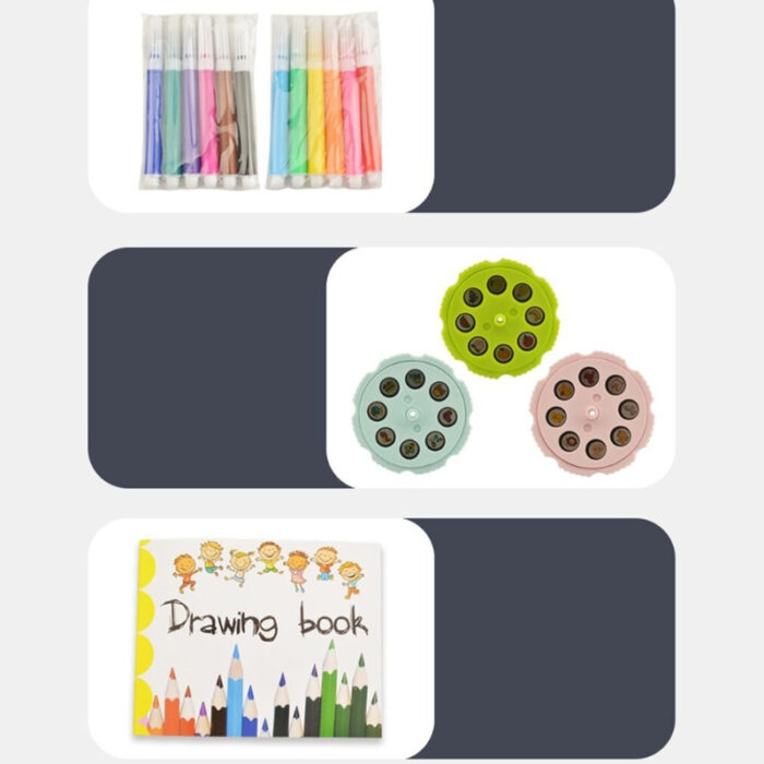 Projector Painting Desk Drawing Board Table With Projection Function Educational Toy For Kids - Image 4
