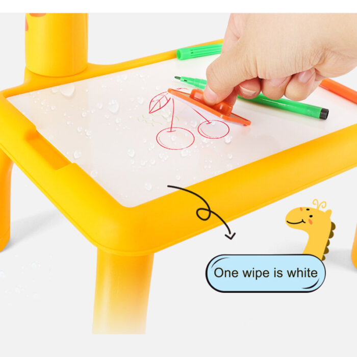 Projector Painting Desk Drawing Board Table With Projection Function Educational Toy For Kids - Image 10